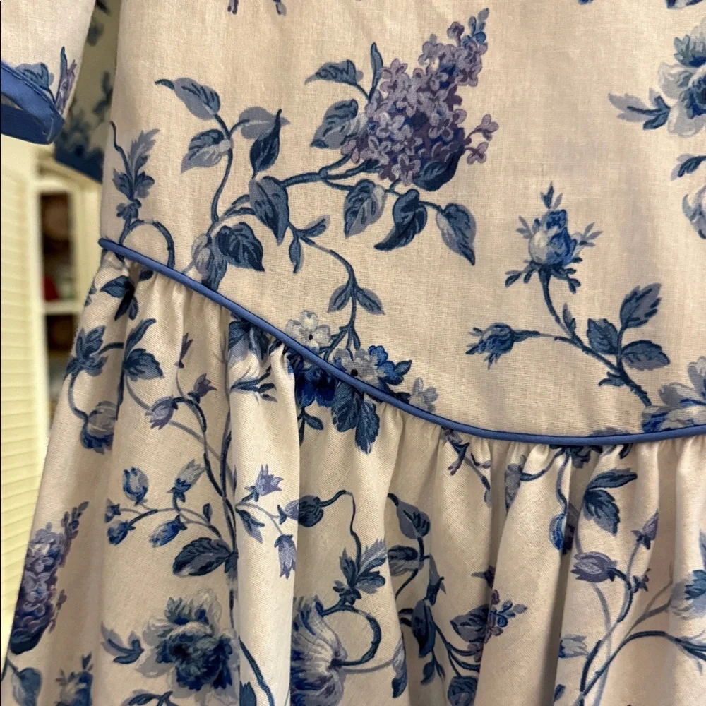 Vintage Ruth of Carolina  Blue and White Kids Dress in pristine condition - Picture 4 of 7